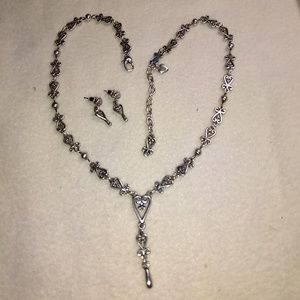Brighton necklace and earrings